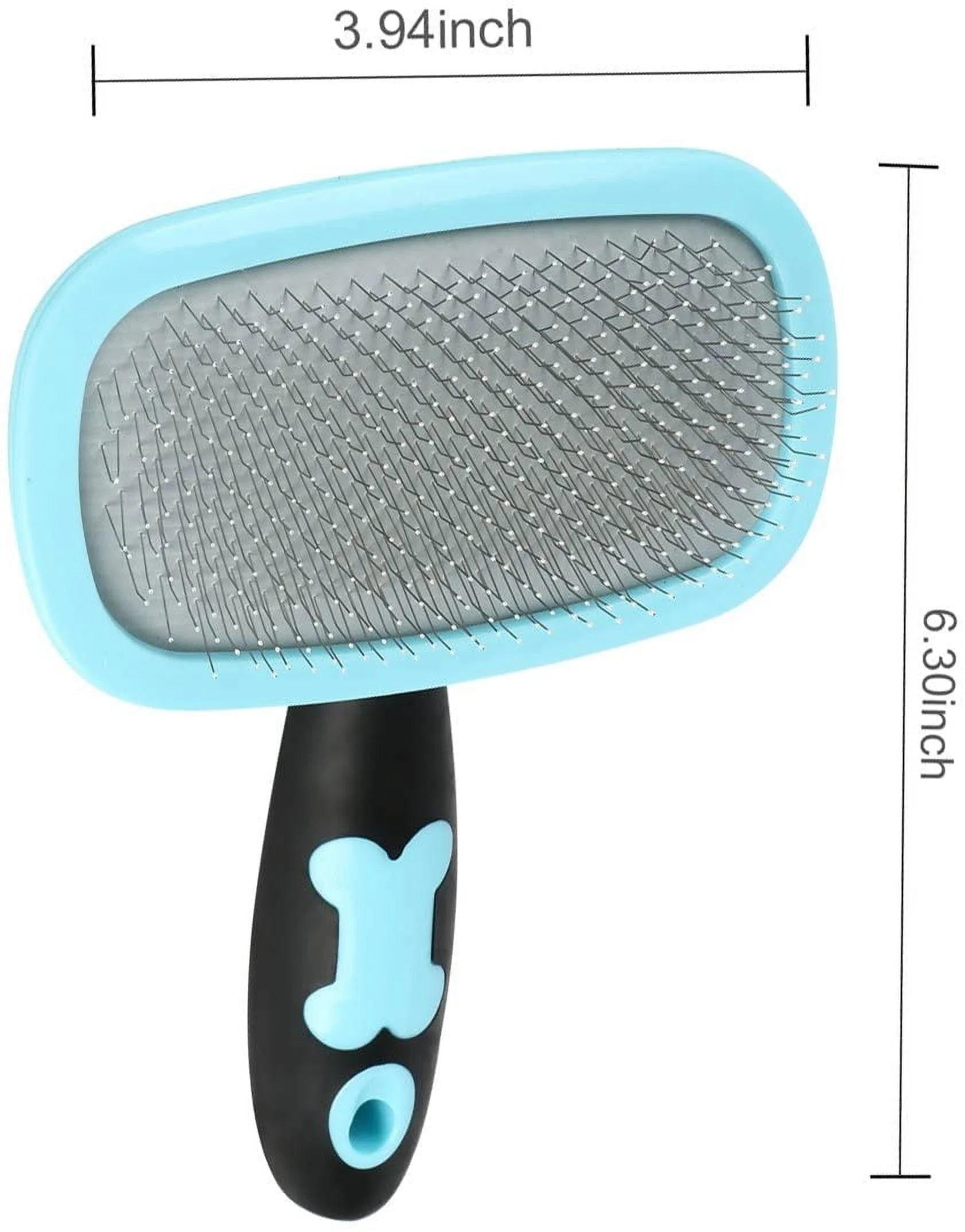 Dog Brush & Cat Brush- Slicker Pet Grooming Brush- Shedding Grooming Tools(Blue)
